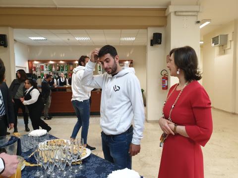 Christian Langella e Ferdinando Sforzini all'Istituto Cascino a Palermo