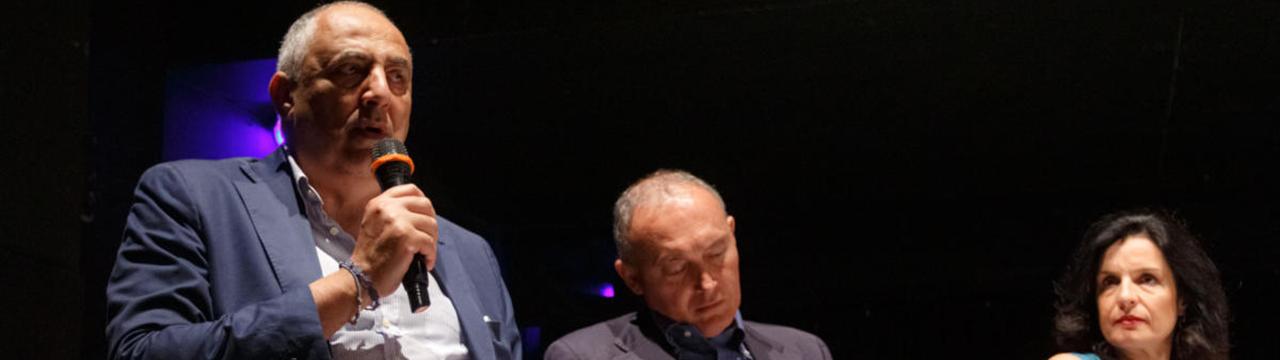 L'assessore Lagalla ha partecipato ad un dibattito nell'ambito della rassegna. Foto credits: Taobuk
