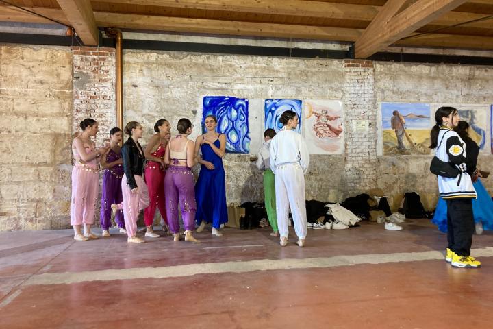 Il corpo di ballo del Liceo Regina Margherita di Palermo