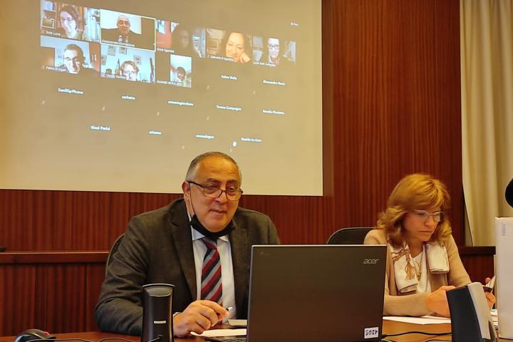 Roberto Lagalla e Patrizia Valenti alla presentazione